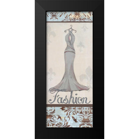 Fashion Black Modern Wood Framed Art Print by Hakimipour-Ritter