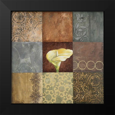 Lily Expression I Black Modern Wood Framed Art Print by Marcon, Michael