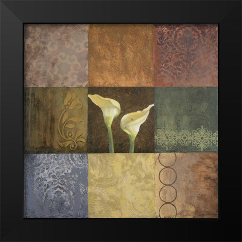 Lily Expression II Black Modern Wood Framed Art Print by Marcon, Michael