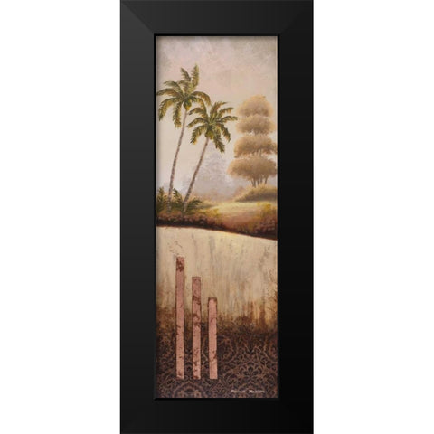Tropical Gardens II Black Modern Wood Framed Art Print by Marcon, Michael