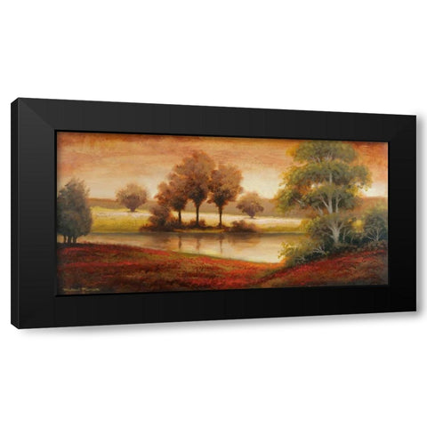 Gleaming Landscape Black Modern Wood Framed Art Print with Double Matting by Marcon, Michael