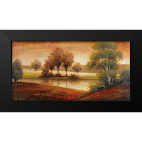 Gleaming Landscape Black Modern Wood Framed Art Print by Marcon, Michael