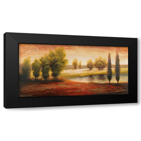 Summer Gleam Black Modern Wood Framed Art Print by Marcon, Michael