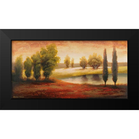 Summer Gleam Black Modern Wood Framed Art Print by Marcon, Michael