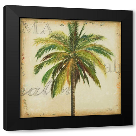 La Palma I Black Modern Wood Framed Art Print with Double Matting by Pinto, Patricia