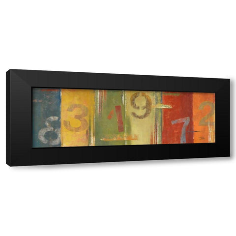 Lucky Numbers II Black Modern Wood Framed Art Print by Pinto, Patricia