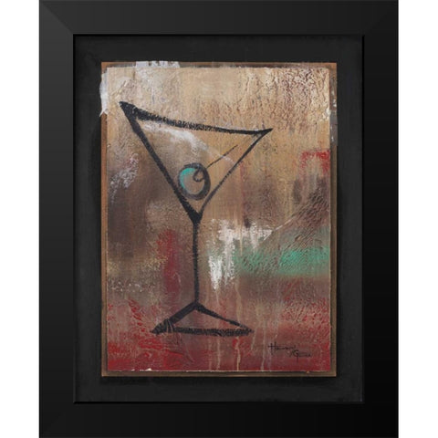 S.O.S. Club I Black Modern Wood Framed Art Print by Hakimipour-Ritter