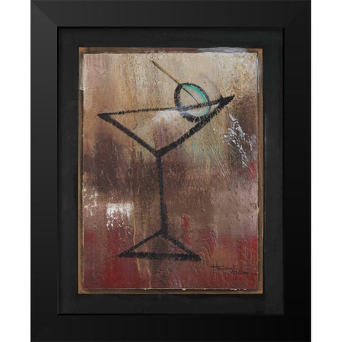 S.O.S. Club II Black Modern Wood Framed Art Print by Hakimipour-Ritter