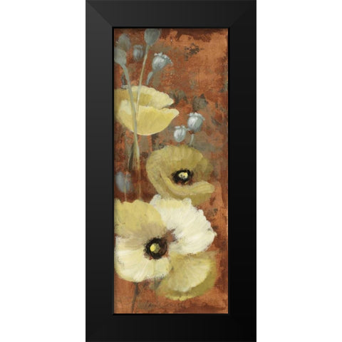 Autumn Poppies I Black Modern Wood Framed Art Print by Loreth, Lanie
