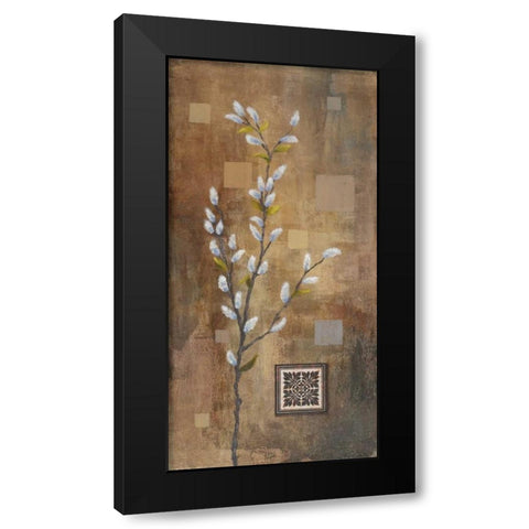 Willow Branch I Black Modern Wood Framed Art Print by Marcon, Michael