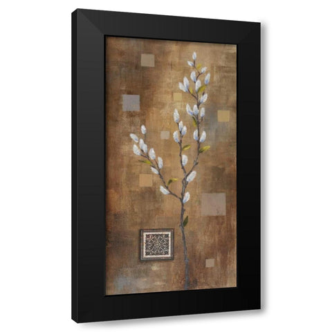 Willow Branch II Black Modern Wood Framed Art Print by Marcon, Michael