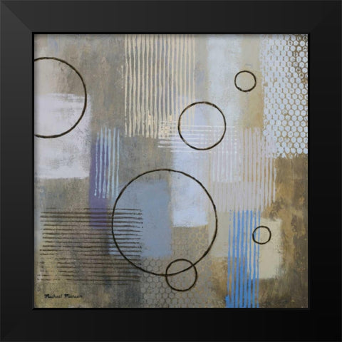 Rain Abstract II Black Modern Wood Framed Art Print by Marcon, Michael