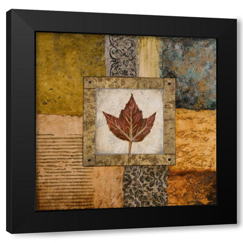 Fallen Leaf I Black Modern Wood Framed Art Print with Double Matting by Marcon, Michael