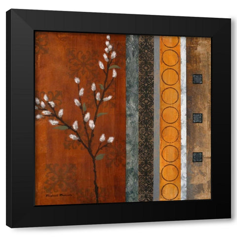 Willow Stems I Black Modern Wood Framed Art Print by Marcon, Michael