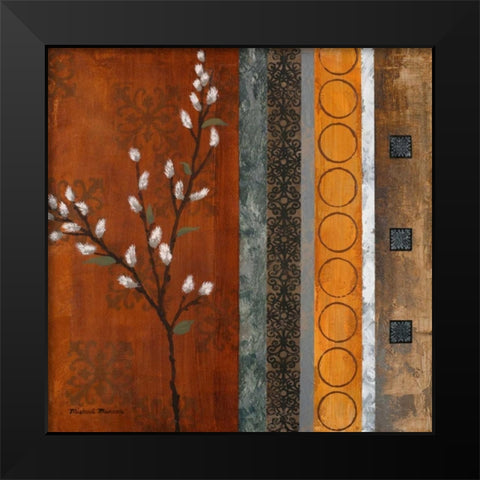 Willow Stems I Black Modern Wood Framed Art Print by Marcon, Michael