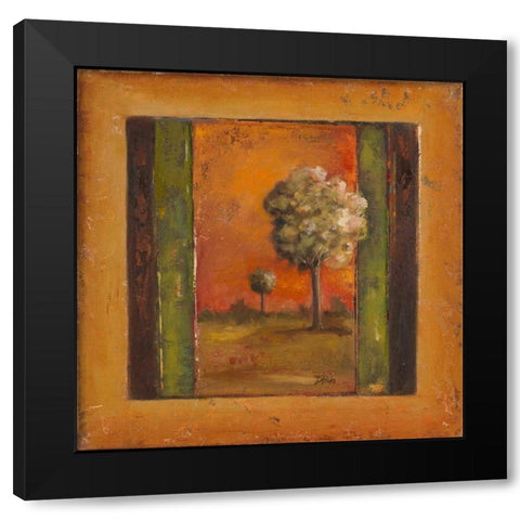 Lonely Trees I Black Modern Wood Framed Art Print with Double Matting by Pinto, Patricia