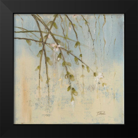 Cherry Blossom II Black Modern Wood Framed Art Print by Pinto, Patricia