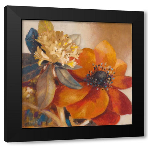 Life is Blooming Black Modern Wood Framed Art Print with Double Matting by Loreth, Lanie