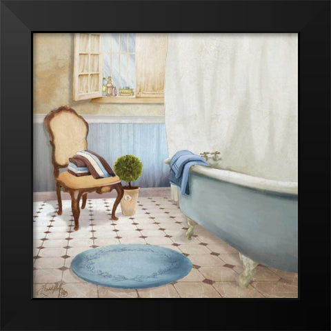 Sundance Bath I Black Modern Wood Framed Art Print by Medley, Elizabeth