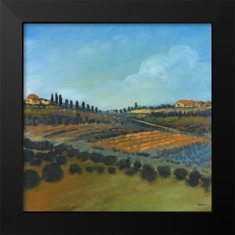 Italy I Black Modern Wood Framed Art Print by Kingsley