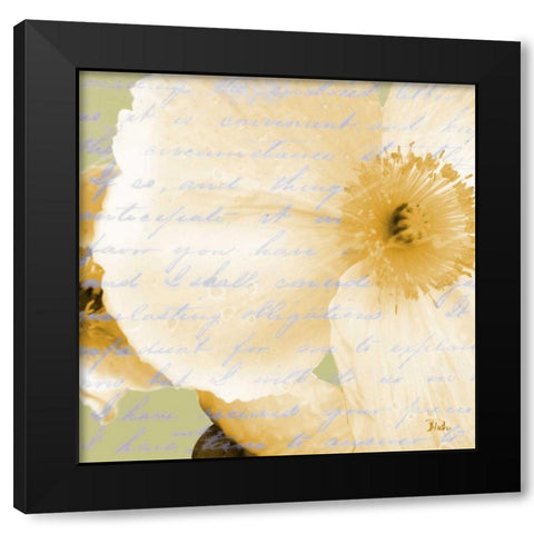 Written In The Wind II Black Modern Wood Framed Art Print with Double Matting by Pinto, Patricia