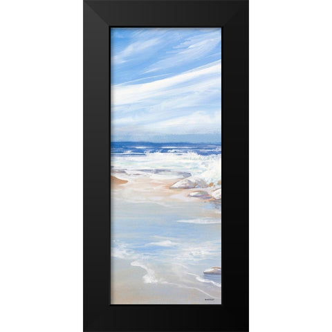 Beach Panel I Black Modern Wood Framed Art Print by Kingsley