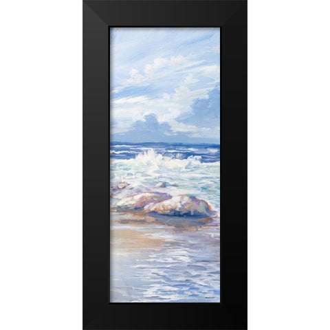 Beach Panel II Black Modern Wood Framed Art Print by Kingsley