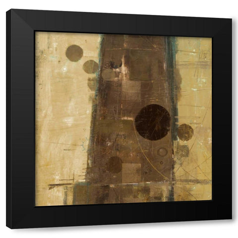 Theory I Black Modern Wood Framed Art Print by Kingsley