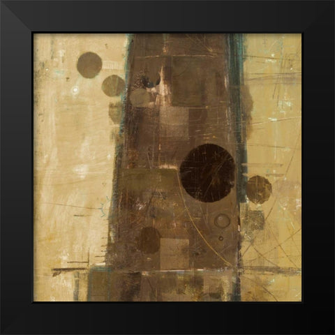 Theory I Black Modern Wood Framed Art Print by Kingsley