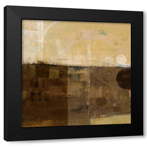 Theory II Black Modern Wood Framed Art Print by Kingsley