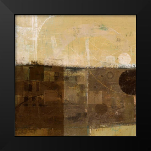 Theory II Black Modern Wood Framed Art Print by Kingsley