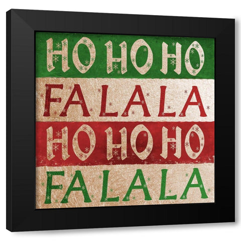 Holiday Sayings Black Modern Wood Framed Art Print with Double Matting by Pinto, Patricia