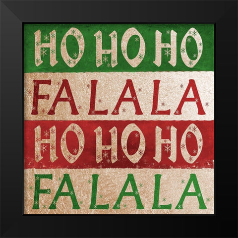 Holiday Sayings Black Modern Wood Framed Art Print by Pinto, Patricia