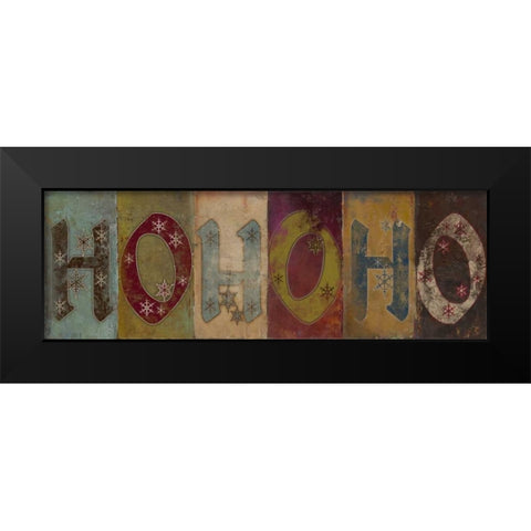 HOHOHO Black Modern Wood Framed Art Print by Pinto, Patricia