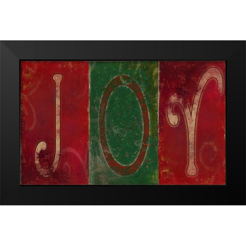 Holiday Joy Black Modern Wood Framed Art Print by Pinto, Patricia