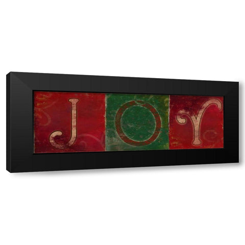 JOY Black Modern Wood Framed Art Print by Pinto, Patricia