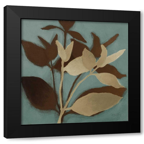 Sur le Bleu I Black Modern Wood Framed Art Print with Double Matting by Loreth, Lanie