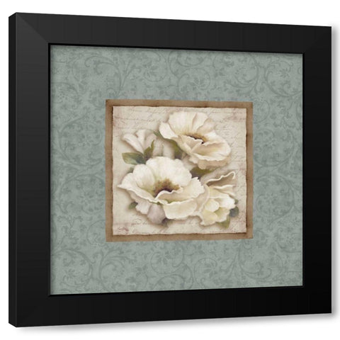 Silversage Flower II Black Modern Wood Framed Art Print by Medley, Elizabeth