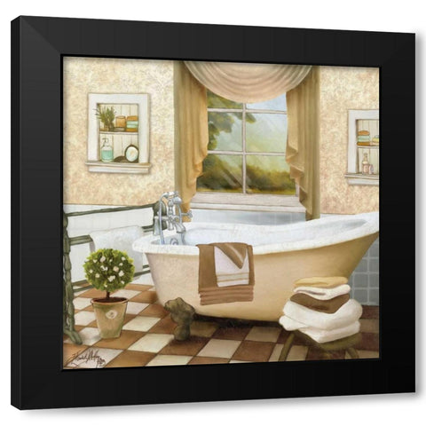 French Bath II Black Modern Wood Framed Art Print by Medley, Elizabeth