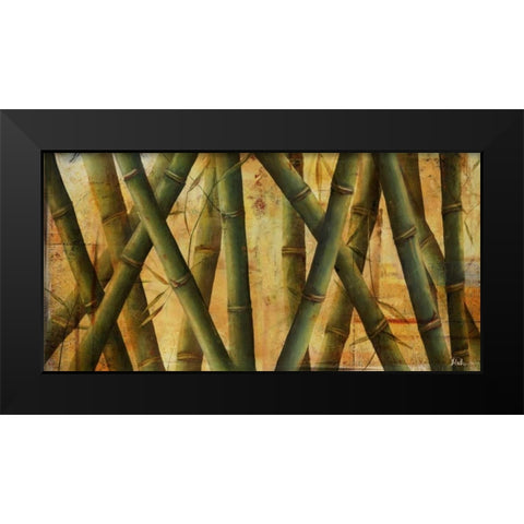 Bamboo Forest II Black Modern Wood Framed Art Print by Pinto, Patricia
