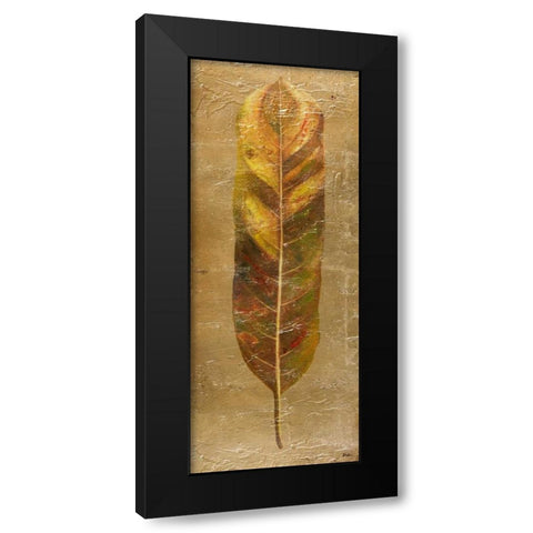 Arte Verde on Gold II Black Modern Wood Framed Art Print by Pinto, Patricia