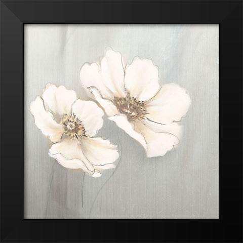White Plantation II Black Modern Wood Framed Art Print by Pinto, Patricia