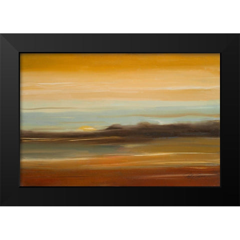 Late Afternoon I Black Modern Wood Framed Art Print by Arenas, Nelly