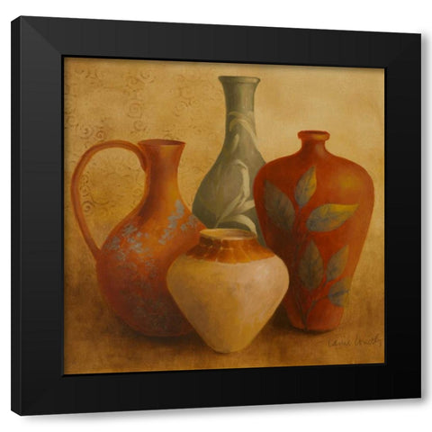 Decorative Vessel Still Life II Black Modern Wood Framed Art Print with Double Matting by Loreth, Lanie