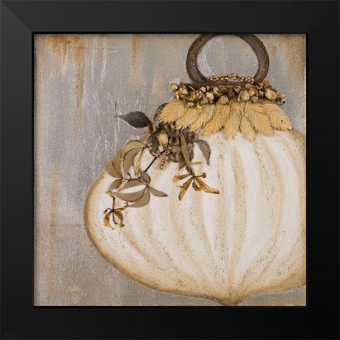 Ornament I Black Modern Wood Framed Art Print by Pinto, Patricia