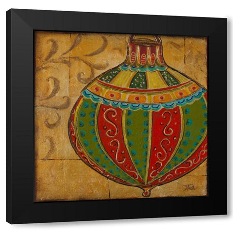 Ornament III Black Modern Wood Framed Art Print by Pinto, Patricia