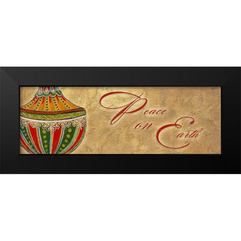 Peace on Earth Black Modern Wood Framed Art Print by Pinto, Patricia
