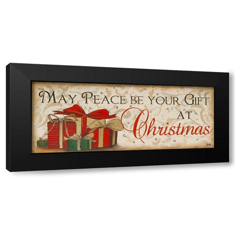 Peace at Christmas Black Modern Wood Framed Art Print by Pinto, Patricia