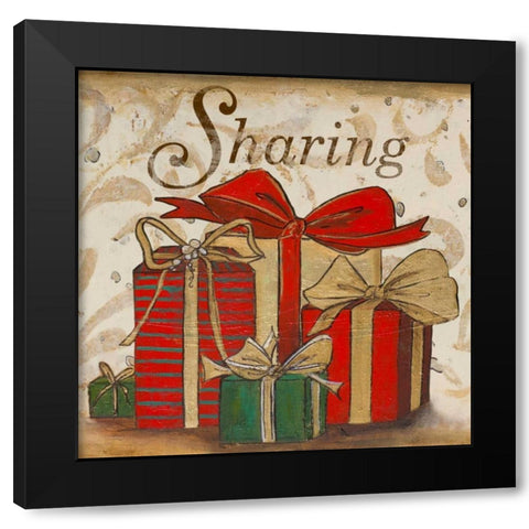 Sharing Black Modern Wood Framed Art Print by Pinto, Patricia