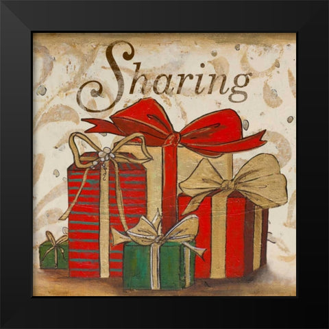 Sharing Black Modern Wood Framed Art Print by Pinto, Patricia